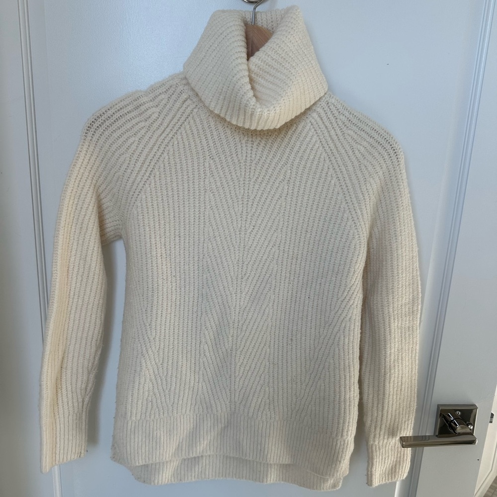 Classic Madewell white sweater, XXS